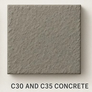 C30 and C35 concrete